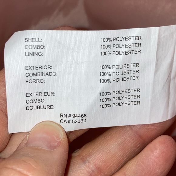 NWT NAUTICA Dusty Rose Hooded Belted Water Resistant Raincoat SZ: X-Small - Picture 6 of 11